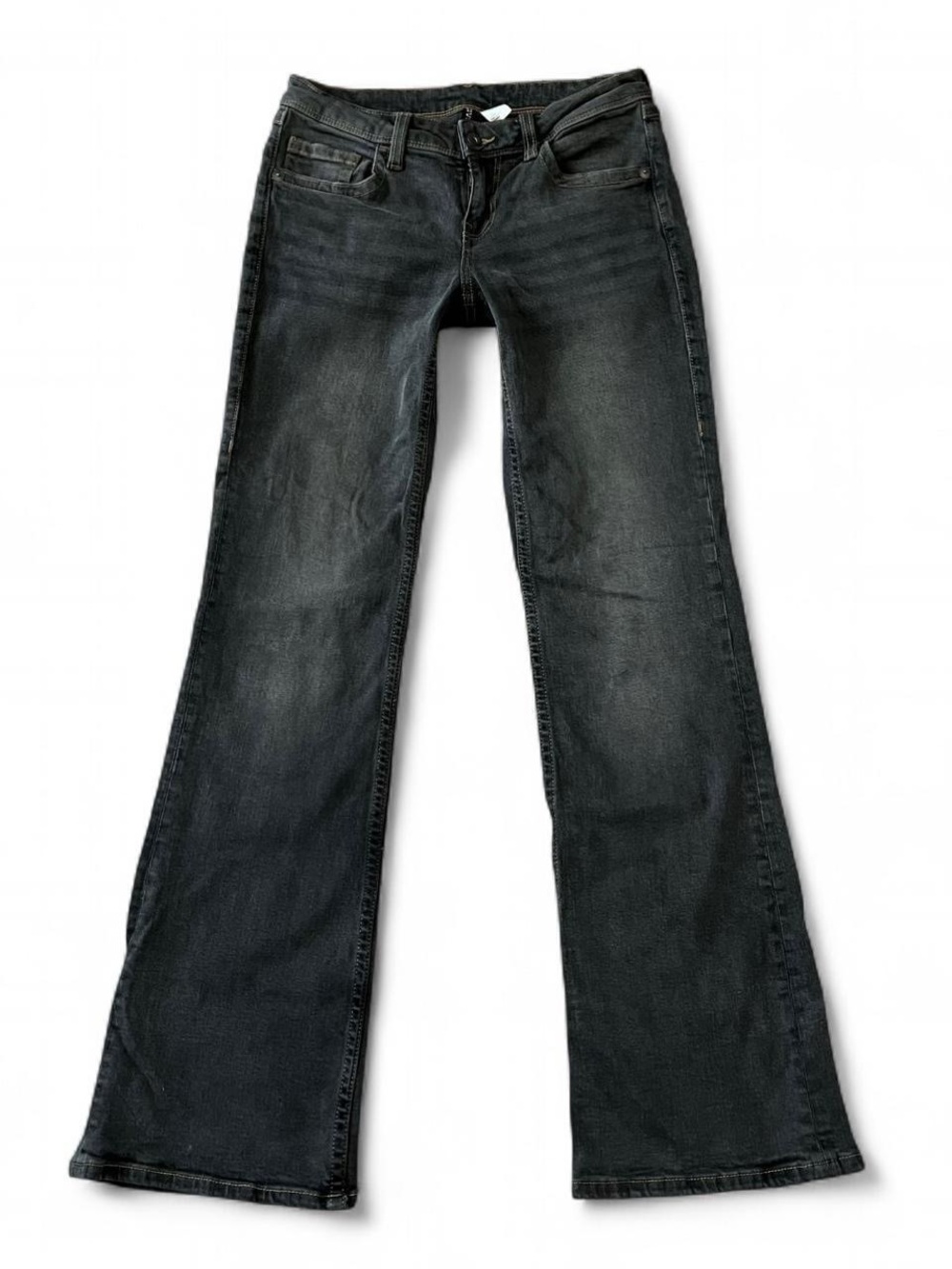 Dark Grey Flare Jeans